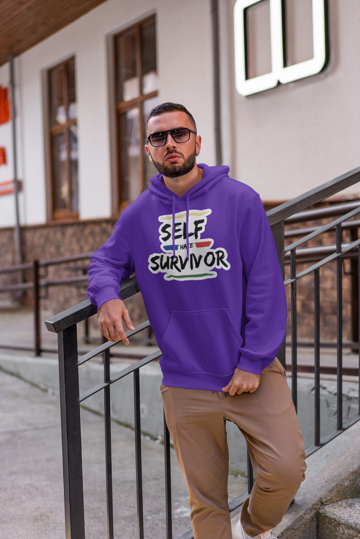 “Self Hate Survivor” Hoodie “Purple”