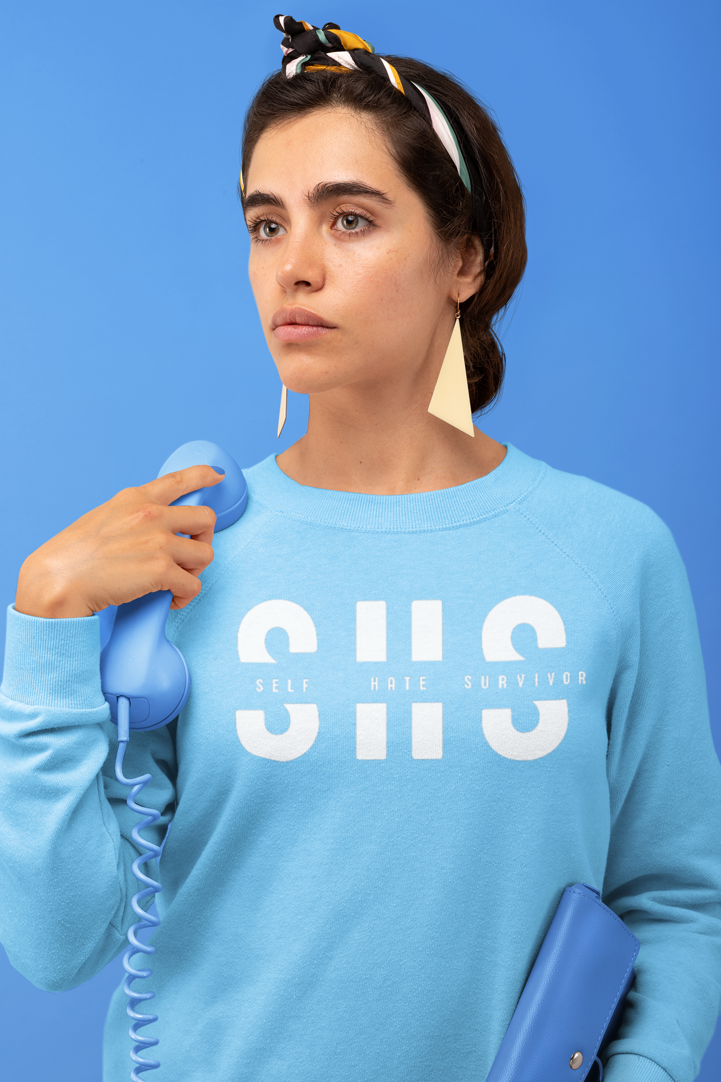 “Self Hate Survivor” Sweatshirt “Carolina Blue” - SelfHateSurvivor