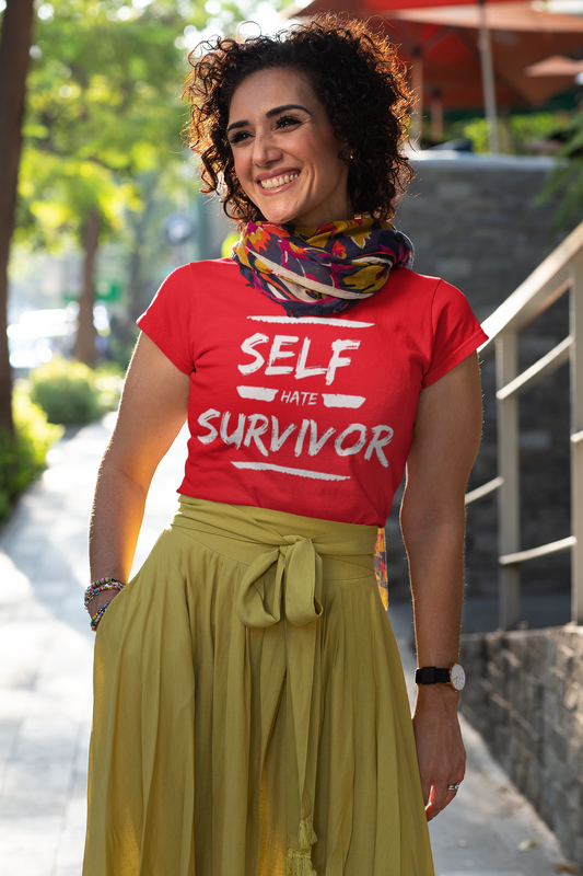 “Self Hate Survivor” Short Sleeve “Red” - SelfHateSurvivor