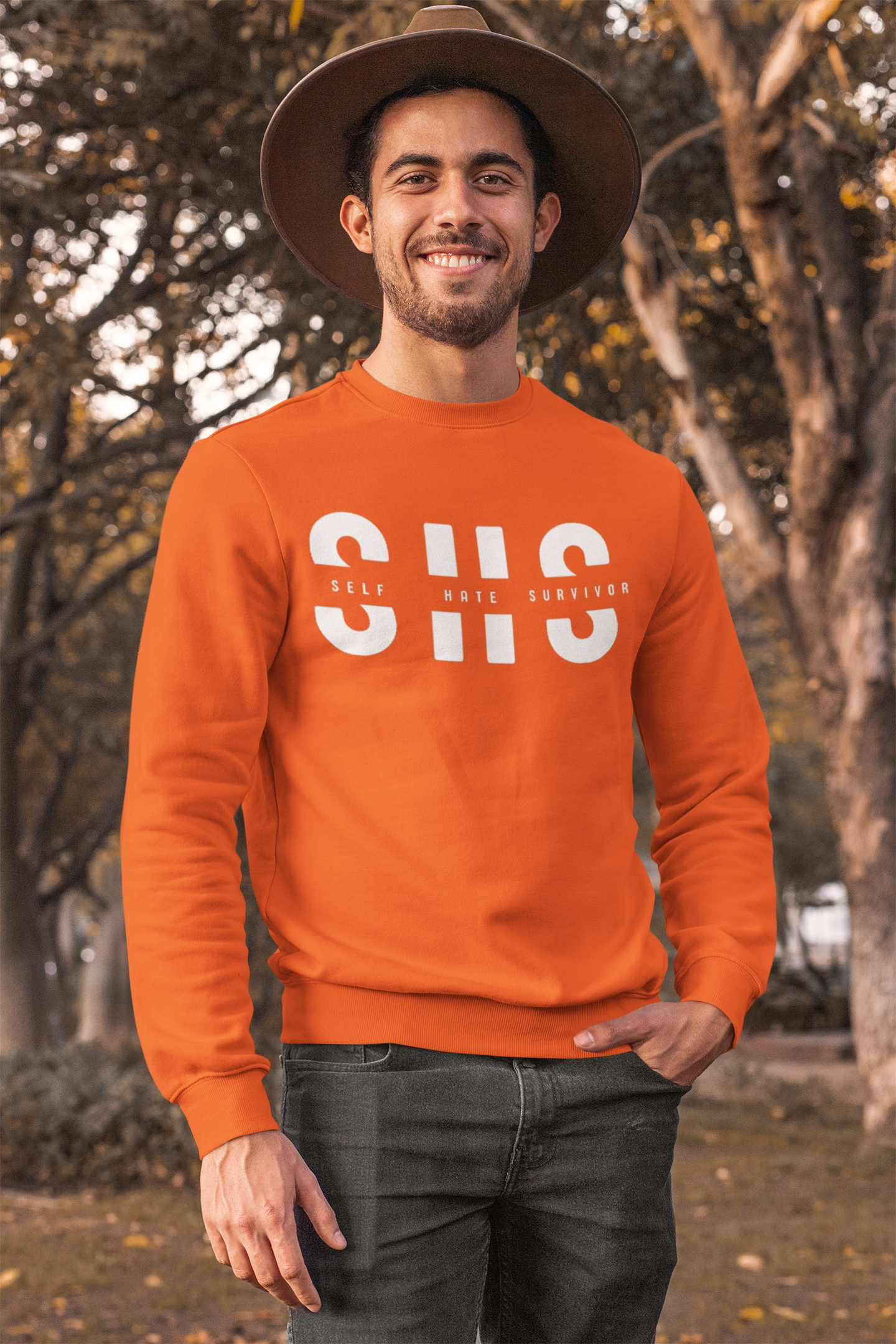 “Self Hate Survivor” Sweatshirt “Orange”